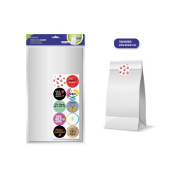 Bismark Pack de 10 Sobres Papel Kraft 50grs con 10 Pegatinas para Cierre