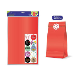 Bismark Pack de 10 Sobres Papel Kraft 50grs con 10 Pegatinas para Cierre