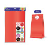 Bismark Pack de 10 Sobres Papel Kraft 50grs con 10 Pegatinas para Cierre