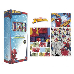Safta Spider-Man Expositor con 50 Rollos de Papel Regalo