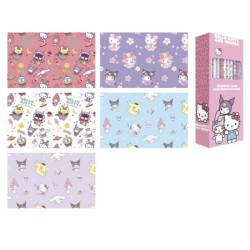 Safta Hello Kitty and Friends Expositor con 50 Rollos de Papel Regalo