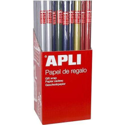 Apli Expositor de 55 Rollos de Papel Regalo Kraft