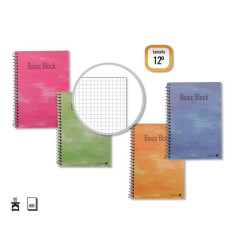 Golden Cuaderno Espiral 12º Natural (85x125mm) 80 Hojas 60gr Cuadricula (10u.)