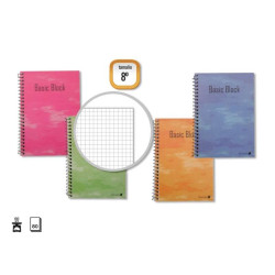 Golden Cuaderno Espiral 8º Natural (153x102mm) 80 Hojas 60gr Cuadricula (10u.)
