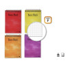 Golden Cuaderno Espiral Superior 8º Apaisado (153x102mm) 80 Hojas 60gr Cuadricula 4x4 (10u.)