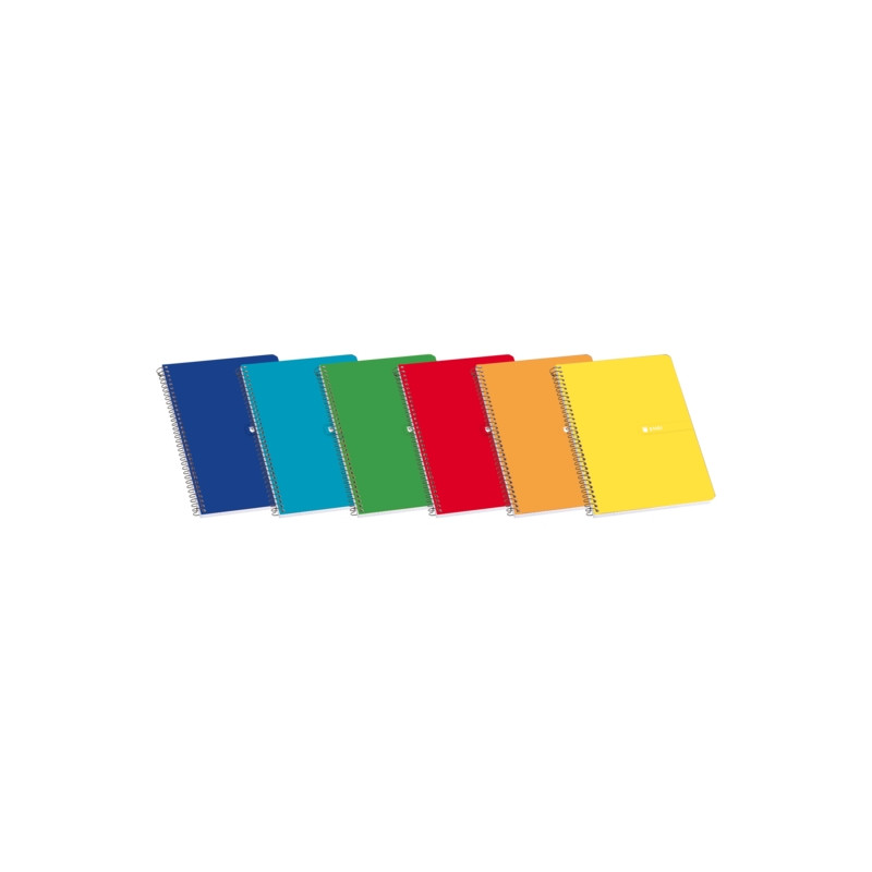 Enri Cuaderno Espiral Tapa Blanda 4º Pauta de 3.5 con Margen 80 Hojas (10u.)
