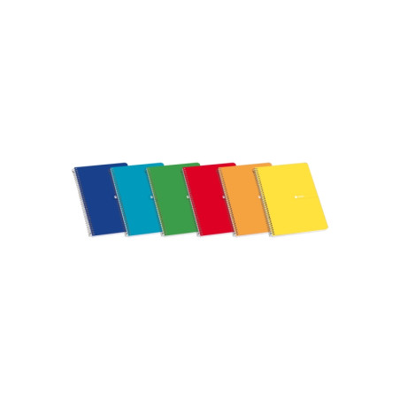 Enri Cuaderno Espiral Tapa Blanda 4º Pauta de 3.5 con Margen 80 Hojas (10u.)