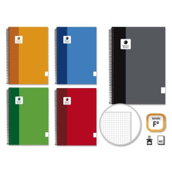 Golden Extra Cuaderno Espiral Folio 80 Hojas 90grs Cuadricula (5u.)