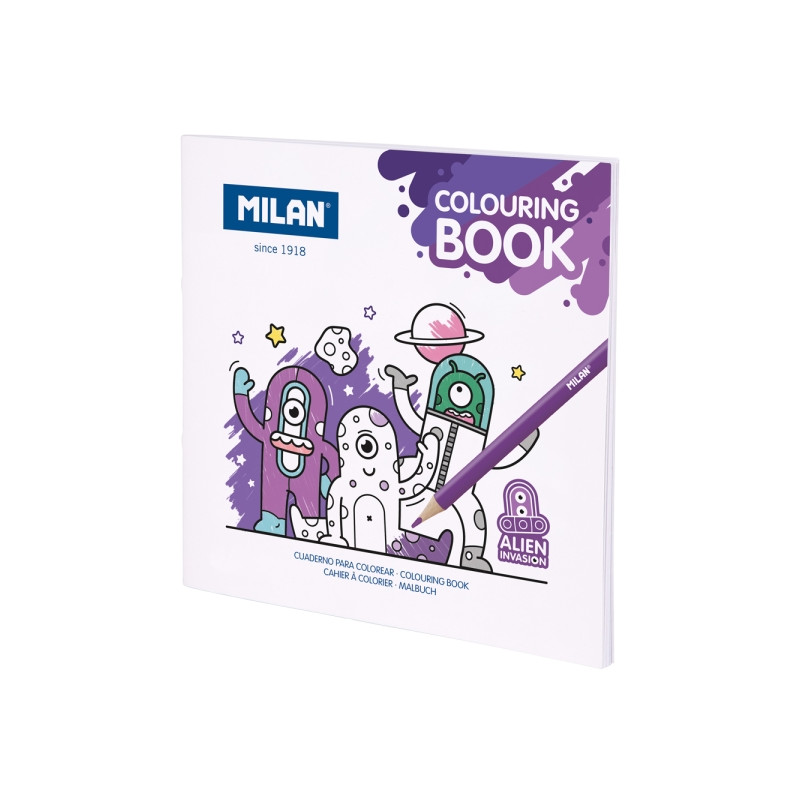 Milan Alien Invasion Cuaderno para Colorear Microperforado