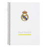 Safta Real Madrid Cuaderno Espiral Tamaño 4º Cuadricula 4x4mm