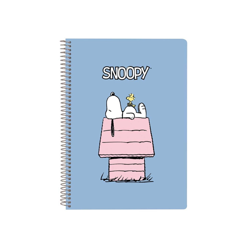 Safta Snoopy Libreta con Espiral Azul