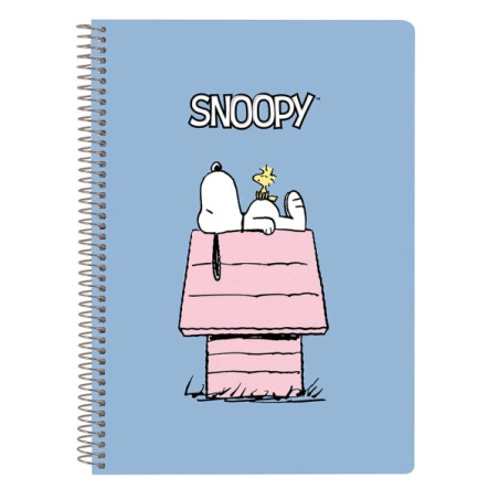Safta Snoopy Libreta con Espiral Azul
