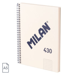 Milan Serie 1918 Cuaderno Espiral Formato A5 Cuadricula 5x5mm