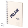 Milan Serie 1918 Cuaderno Espiral Formato A5 Cuadricula 5x5mm