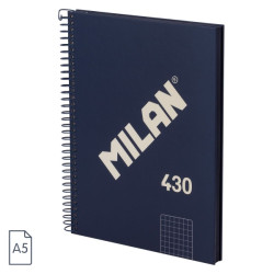 Milan Serie 1918 Cuaderno Espiral Formato A5 Cuadricula 5x5mm