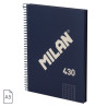 Milan Serie 1918 Cuaderno Espiral Formato A5 Cuadricula 5x5mm