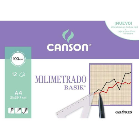Canson Minipack de 12 Hojas A4