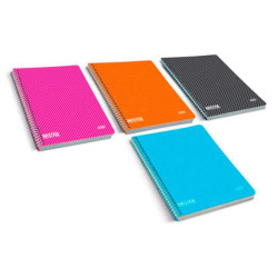 Firmo Cuaderno Espiral A4 Cuadricula 4x4 con Margen 80 Hojas (4u.)