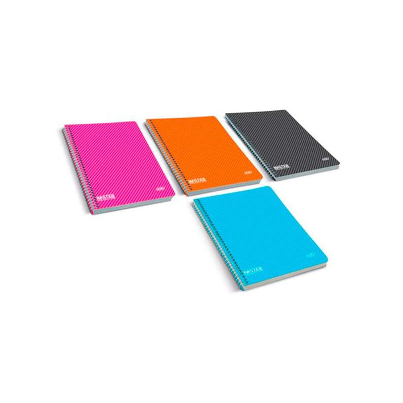 Firmo Cuaderno Espiral A4 Cuadricula 4x4 con Margen 80 Hojas (4u.)