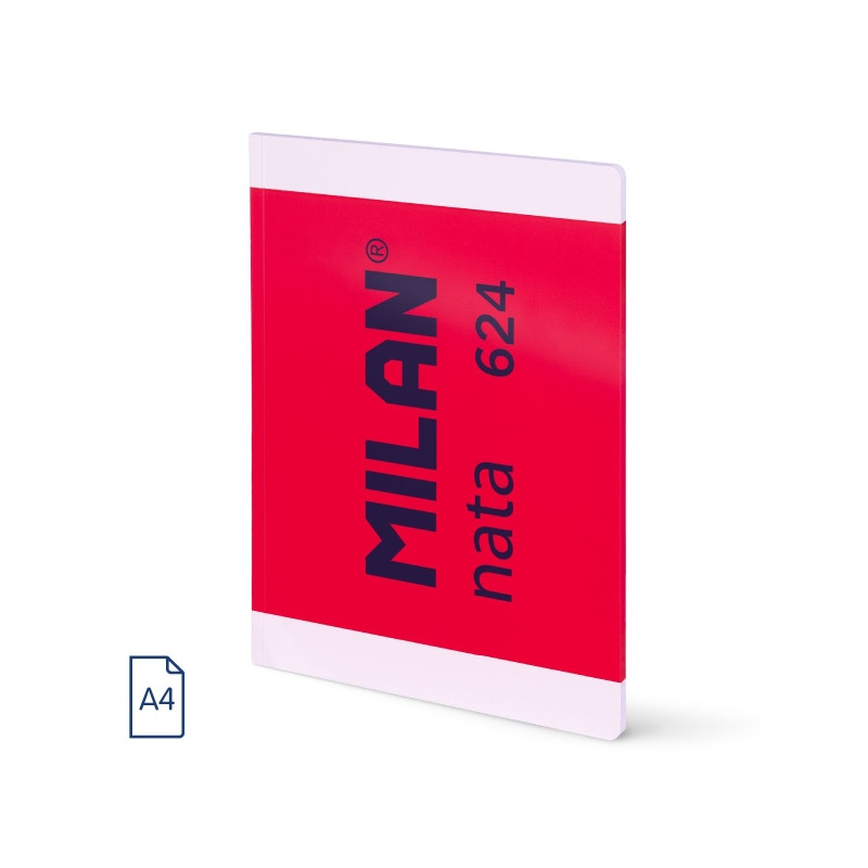 Milan Nata 624 Libreta Encolada Formato A4 Cuadricula 5x5mm