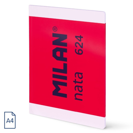 Milan Nata 624 Libreta Encolada Formato A4 Cuadricula 5x5mm