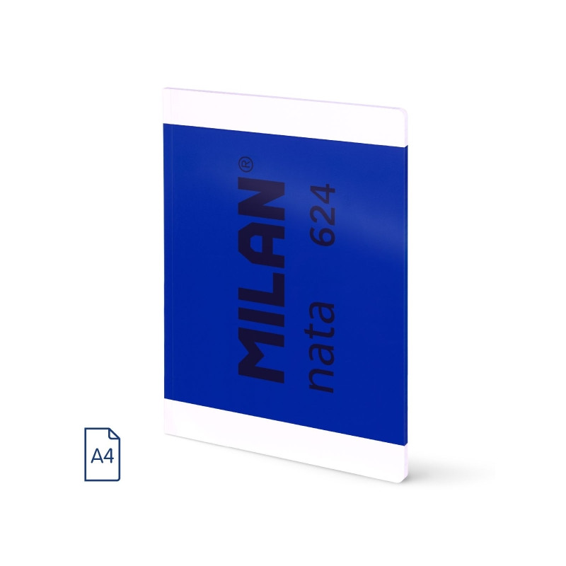 Milan Nata 624 Libreta Encolada Formato A4 Cuadricula 5x5mm