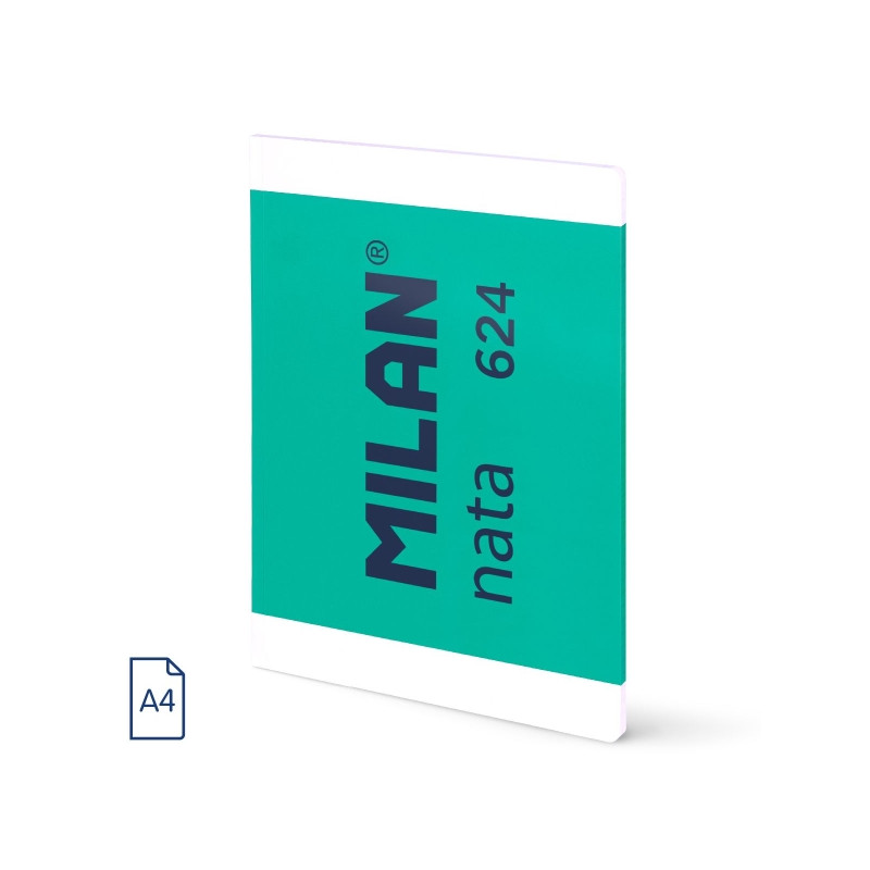 Milan Nata 624 Libreta Encolada Formato A4 Cuadricula 5x5mm