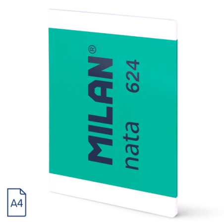 Milan Nata 624 Libreta Encolada Formato A4 Cuadricula 5x5mm