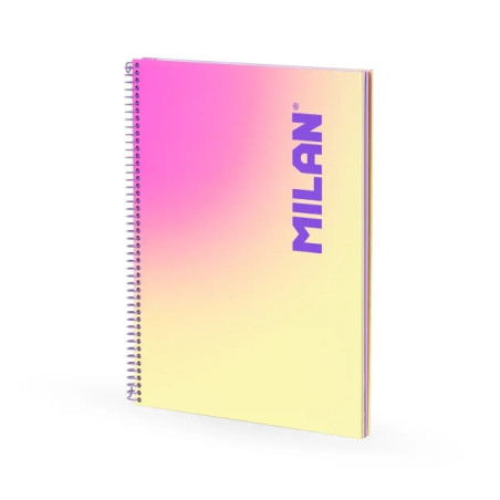 Milan Sunset Cuaderno Espiral Formato A4 Cuadricula 5x5mm