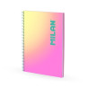 Milan Sunset Cuaderno Espiral Formato A4 Cuadricula 5x5mm