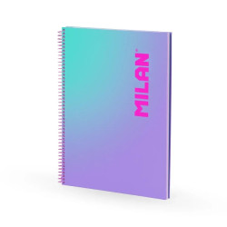 Milan Sunset Cuaderno Espiral Formato A4 Cuadricula 5x5mm