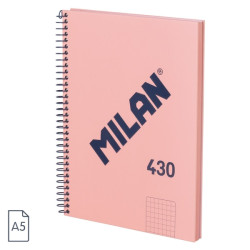 Milan Serie 1918 Cuaderno Espiral Formato A5 Cuadricula 5x5mm