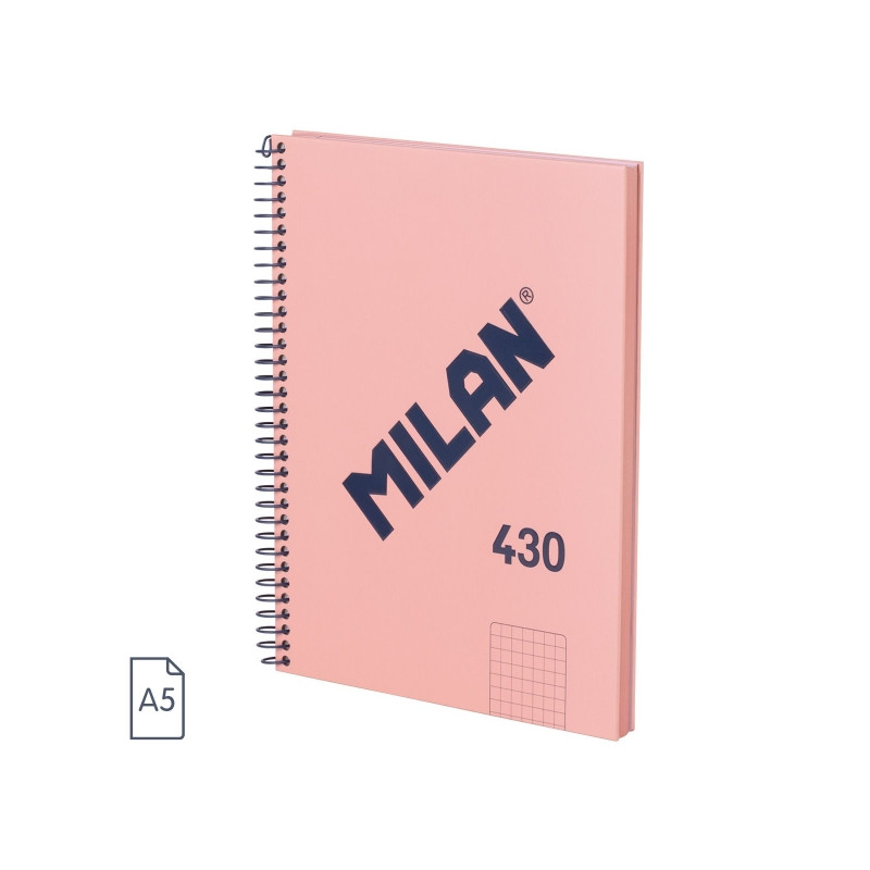 Milan Serie 1918 Cuaderno Espiral Formato A5 Cuadricula 5x5mm