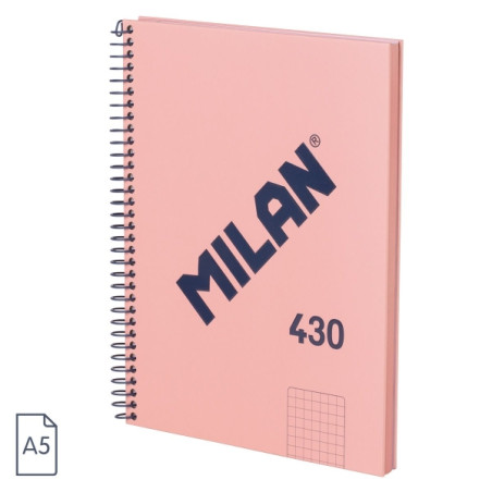 Milan Serie 1918 Cuaderno Espiral Formato A5 Cuadricula 5x5mm