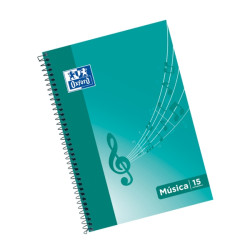 Oxford Cuaderno de Musica Espiral Formato Folio 20 Hojas