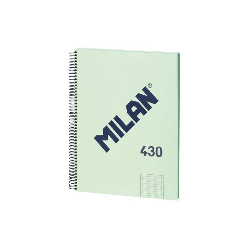 Milan Serie 1918 Cuaderno Espiral Formato A4 Cuadricula 5x5mm