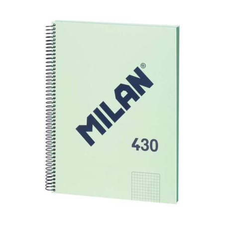 Milan Serie 1918 Cuaderno Espiral Formato A4 Cuadricula 5x5mm