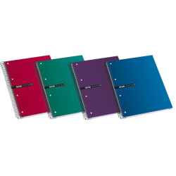 Enri Status A4+ Cuaderno Espiral Microperforado 120 Hojas Lisas (5u.)