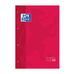 Oxford School Classic Recambio Encolado A4 80 Hojas Cuadricula 5x5 (5u.)