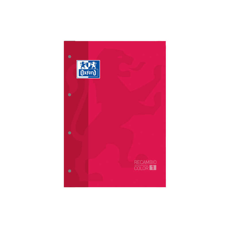 Oxford School Classic Recambio Encolado A4 80 Hojas Cuadricula 5x5 (5u.)