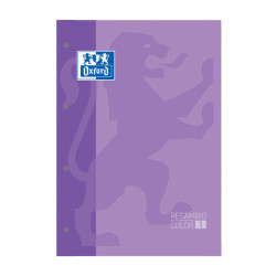 Oxford School Classic Recambio Encolado A4 80 Hojas Cuadricula 5x5 (5u.)