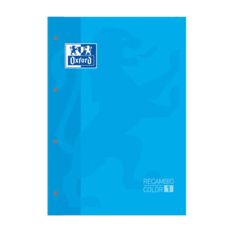 Oxford School Classic Recambio Encolado A4 80 Hojas Cuadricula 5x5 (5u.)