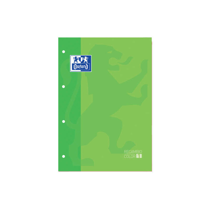 Oxford School Classic Recambio Encolado A4 80 Hojas Cuadricula 5x5 (5u.)