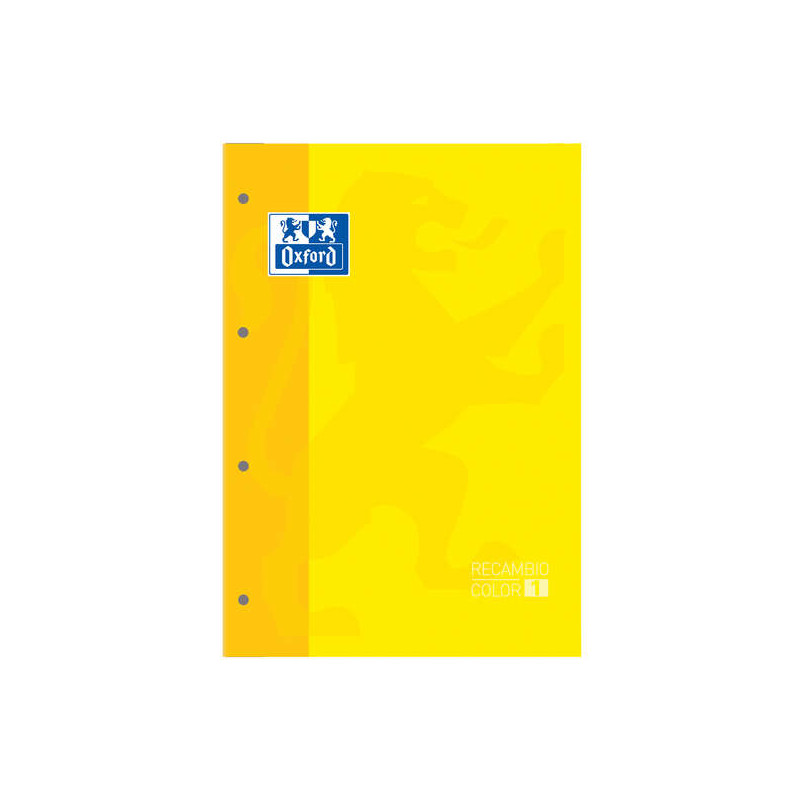 Oxford School Classic Recambio Encolado A4 80 Hojas Cuadricula 5x5 (5u.)