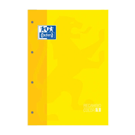 Oxford School Classic Recambio Encolado A4 80 Hojas Cuadricula 5x5 (5u.)