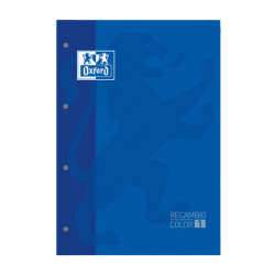 Oxford School Classic Recambio Encolado A4 80 Hojas Cuadricula 5x5 (5u.)