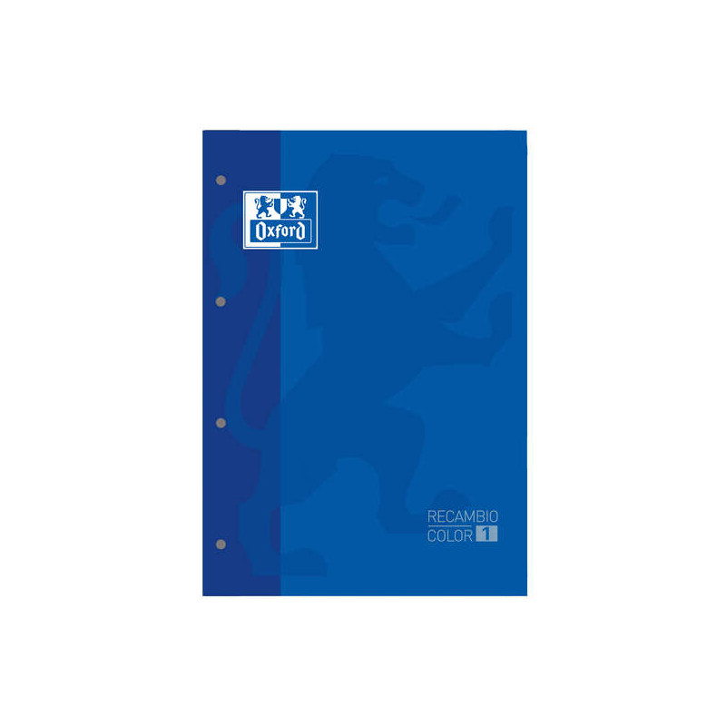 Oxford School Classic Recambio Encolado A4 80 Hojas Cuadricula 5x5 (5u.)