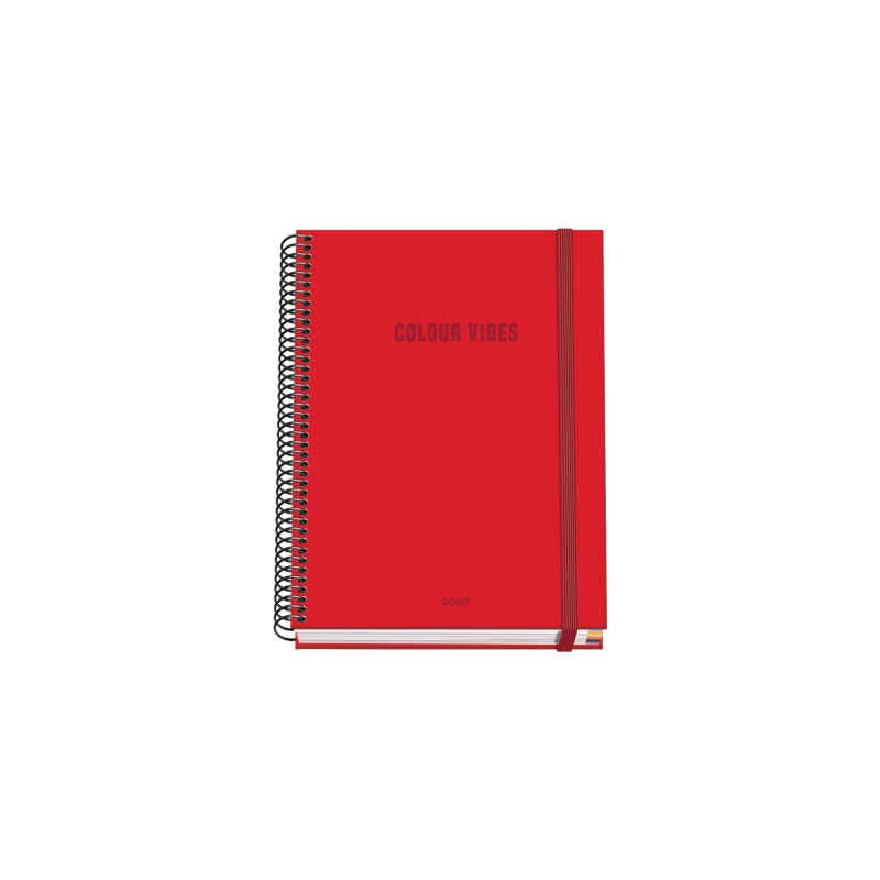 Dohe Colour Vives Cuaderno Espiral A5 100 Hojas Cuadricula 5mm