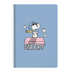Safta Snoopy Libreta con Espiral Azul