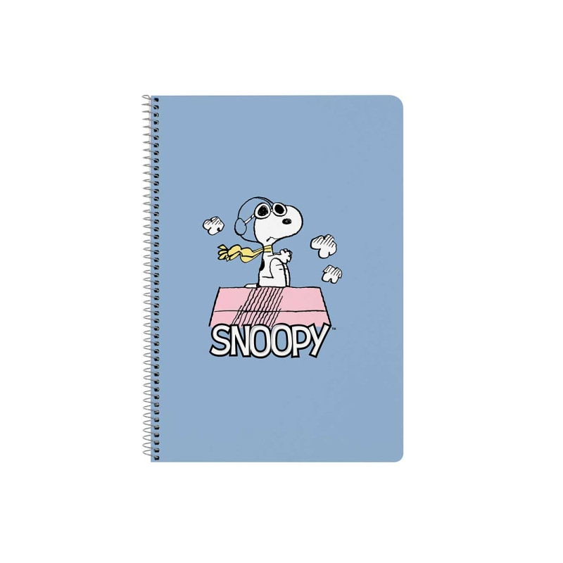 Safta Snoopy Libreta con Espiral Azul